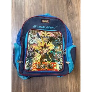 1996 Yugioh Yami Yugi Youth Backpack Bag Blue Kazuki Takahashi